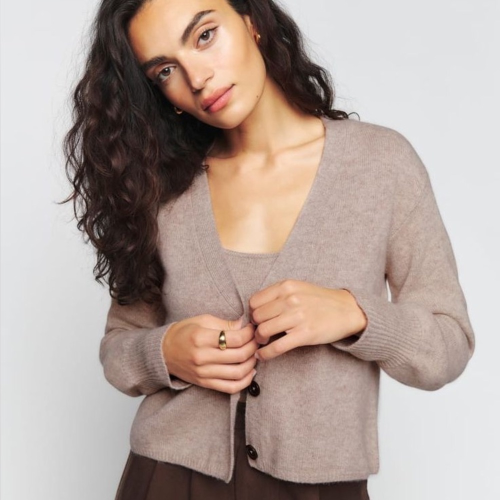 Reformation Cardigan Sweater Twinset Size Small